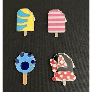 Disney Minnie Flounder Cheshire Stitch Paw Ice Cream Popsicle Mystery Lot of 4